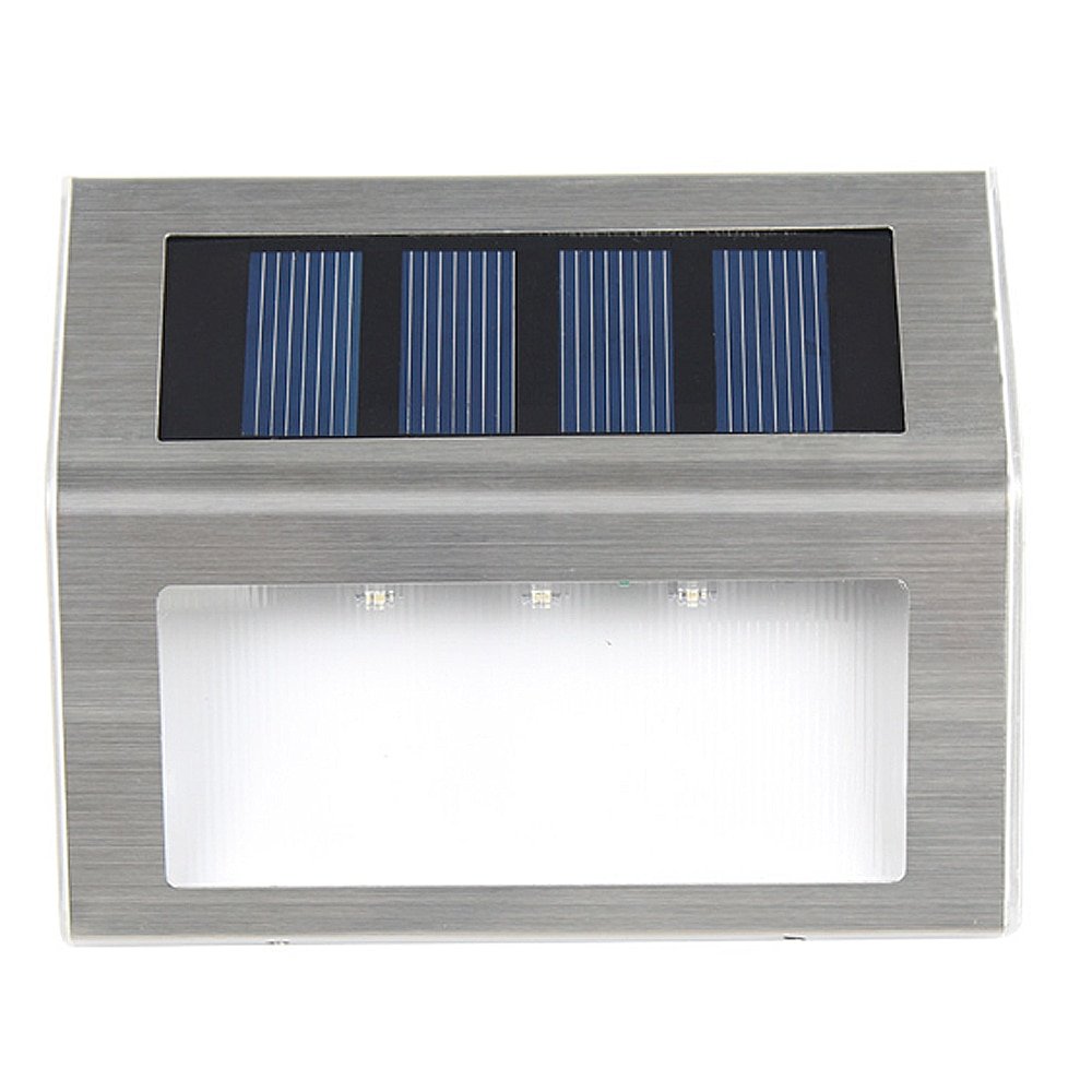 Set of Stainless Steel Solar Lamps