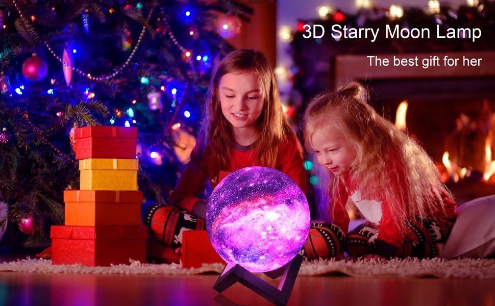 Rechargeable Starry Moon Lamp
