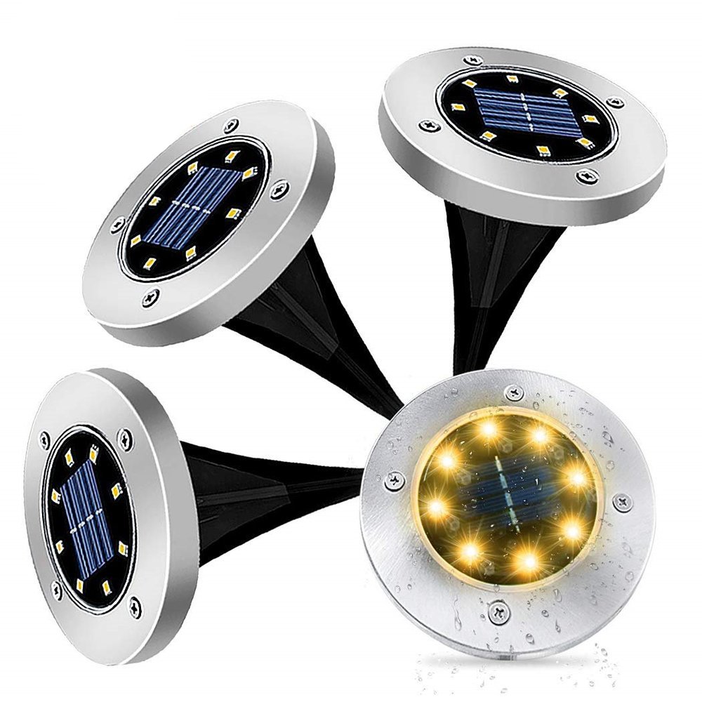 Set of LED Sensor Solar Powered Lamps